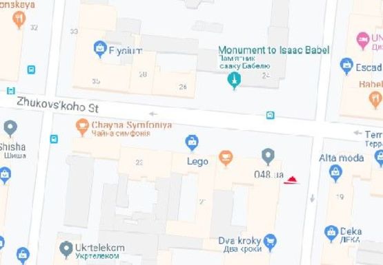 Схема рекламной плоскости по адресу Ришельевская ул., 26