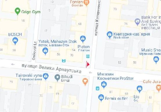 Схема рекламной плоскости по адресу Б. Арнаутская ул. - Екатерининская ул., 70 Схема рекламной плоскости по адресу Б. Арнаутская ул. - Екатерининская ул., 70