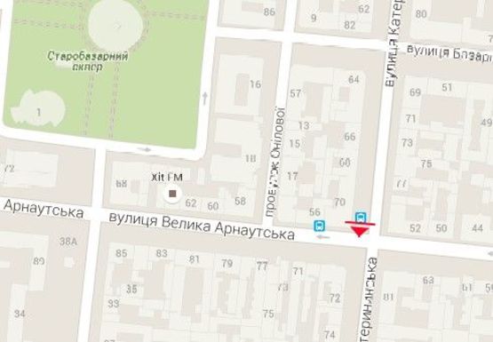 Схема рекламной плоскости по адресу Екатерининская ул.,70 - Б. Арнаутская ул. Схема рекламной плоскости по адресу Екатерининская ул.,70 - Б. Арнаутская ул.