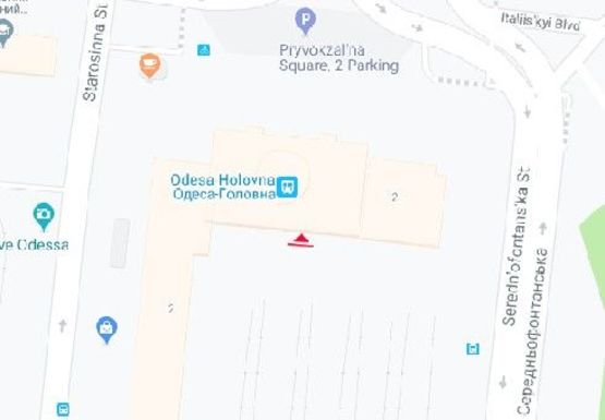 Схема рекламной плоскости по адресу Вокзал