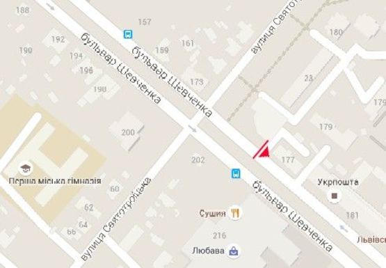 Схема рекламной плоскости по адресу Шевченко б-р. - Святотроицкая ул. Схема рекламной плоскости по адресу Шевченко б-р. - Святотроицкая ул.