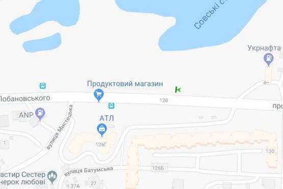 Схема рекламної площини за адресою Лобановського Валерія просп. (Червонозоряний просп.), №2 від АЗС (№2 від АЗС в направл. Севастопольської пл.)