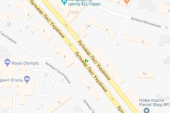 Схема рекламной плоскости по адресу Лесі Українки бульв., 8 (розподільник) Схема рекламной плоскости по адресу Лесі Українки бульв., 8 (розподільник)