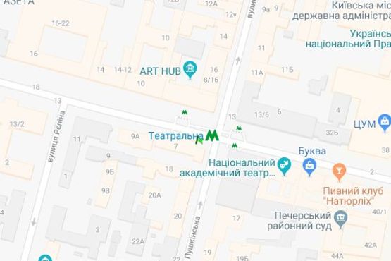 Схема рекламної площини за адресою Богдана Хмельницького вул., 7