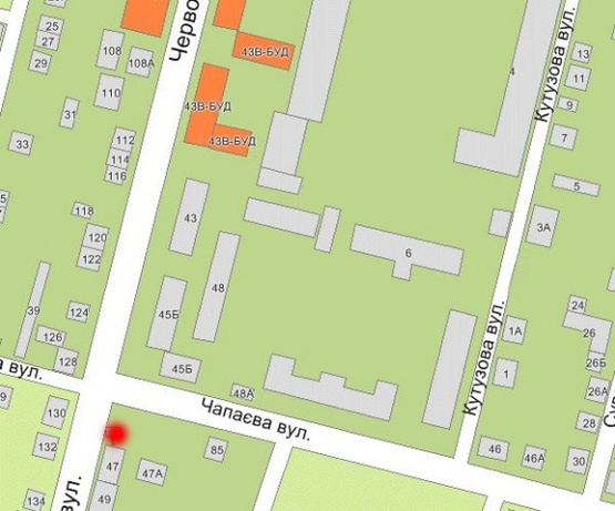 Схема рекламної площини за адресою ул. Героїв Майдану, 47 (фасад) верхний Схема рекламної площини за адресою ул. Героїв Майдану, 47 (фасад) верхний
