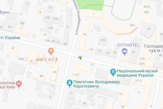 Схема рекламной плоскости по адресу Богдана Хмельницького вул., 37/1