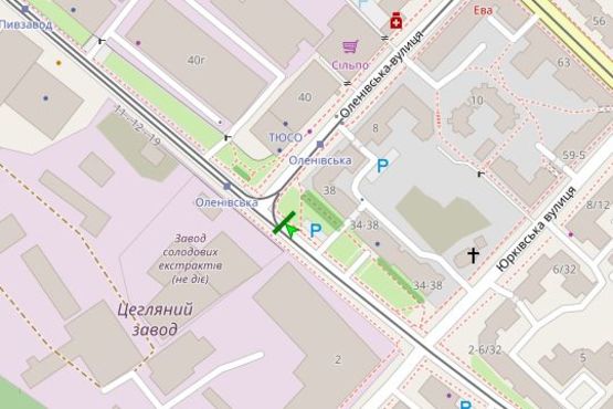 Схема рекламной плоскости по адресу Кирилівська вул., 38