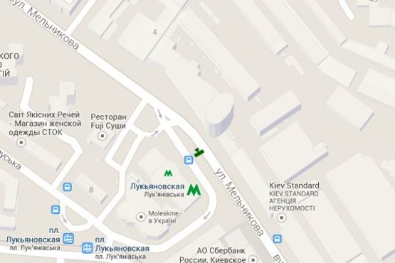 Схема рекламної площини за адресою Мельникова вул., (ст.м. "Лук"янівська", ""McDonald's") №2 Схема рекламної площини за адресою Мельникова вул., (ст.м. "Лук"янівська", ""McDonald's") №2