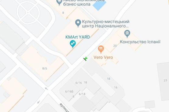 Схема рекламної площини за адресою Іллінська вул., 16 Схема рекламної площини за адресою Іллінська вул., 16