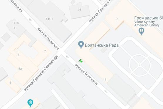 Схема рекламної площини за адресою Волоська вул., 12/4