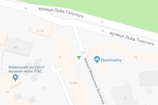 Схема рекламної площини за адресою Микільсько-Ботанічна вул., 31