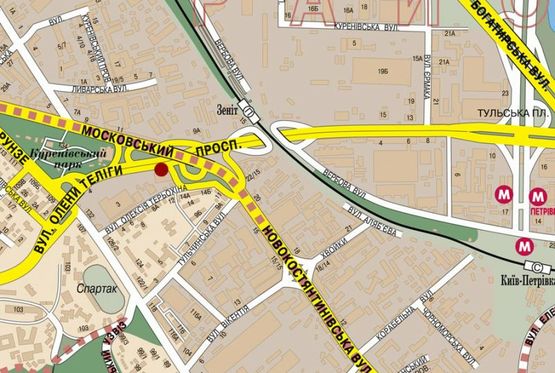 Схема рекламної площини за адресою О.Телиги ул. (к Московскому пр-ту) Схема рекламної площини за адресою О.Телиги ул. (к Московскому пр-ту)