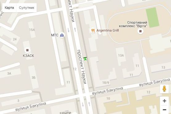 Схема рекламної площини за адресою Науки просп. (Леніна просп.), 20 (№1) Схема рекламної площини за адресою Науки просп. (Леніна просп.), 20 (№1)