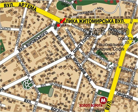 Схема рекламной плоскости по адресу Львовская пл. (территория парка), в сторону Ярославов Вал ул., №2