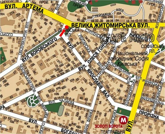 Схема рекламной плоскости по адресу Львовская пл., территория парка (напротив д. №1-5 по Сечевых Стрельцов ул. (бывш. Артема ул.)), в сторону Сечевых Стрельцов ул. (бывш. Артема ул.), №3