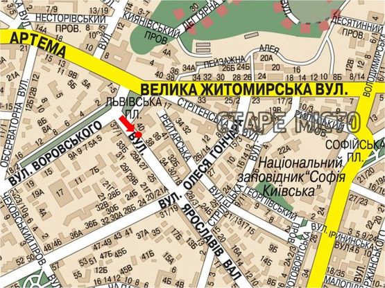 Схема рекламной плоскости по адресу Ярославов Вал ул., 40, в сторону Владимирская ул.