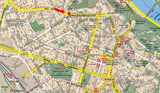 Схема рекламной плоскости по адресу Львовская пл., возле "Дом торговли", магазина "Билла", светофор, в сторону Б. Житомирская ул. Схема рекламной плоскости по адресу Львовская пл., возле "Дом торговли", магазина "Билла", светофор, в сторону Б. Житомирская ул.