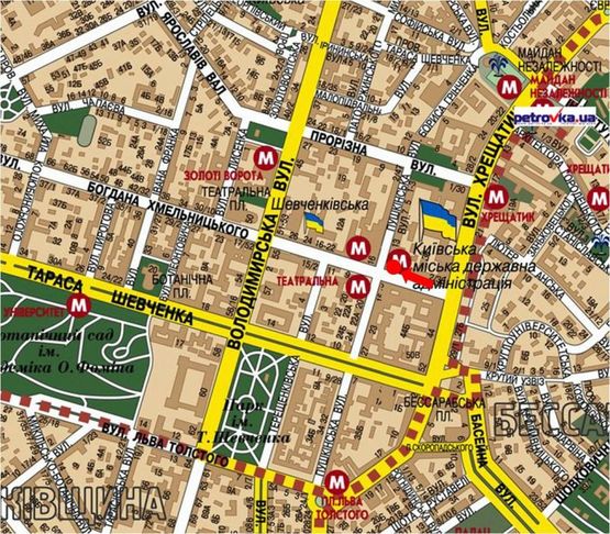 Схема рекламної площини за адресою Хмельницкого ул. / Пушкинская ул., на светофоре, в сторону Владимирская ул.