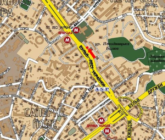 Схема рекламной плоскости по адресу Украинки бул., 21, в сторону ст. м. "Печерская" Схема рекламной плоскости по адресу Украинки бул., 21, в сторону ст. м. "Печерская"