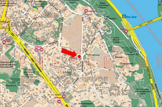 Схема рекламной плоскости по адресу Кловский спуск, 30 / Московская ул., в сторону Суворова ул. Схема рекламной плоскости по адресу Кловский спуск, 30 / Московская ул., в сторону Суворова ул.