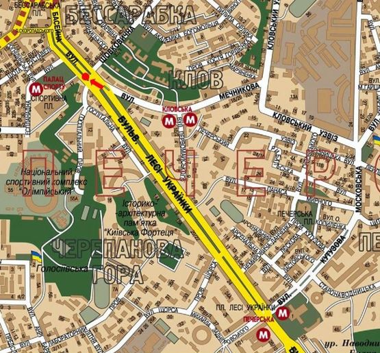 Схема рекламной плоскости по адресу Бассейная ул. / бул. Украинки/ ул. Мечникова, разделитель, ТРЦ "Gulliver", на светофоре, в сторону ул. Крещатик Схема рекламной плоскости по адресу Бассейная ул. / бул. Украинки/ ул. Мечникова, разделитель, ТРЦ "Gulliver", на светофоре, в сторону ул. Крещатик