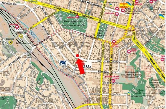 Схема рекламной плоскости по адресу Саксаганского ул. / ул. Тарасовская, в сторону пл. Победы Схема рекламной плоскости по адресу Саксаганского ул. / ул. Тарасовская, в сторону пл. Победы