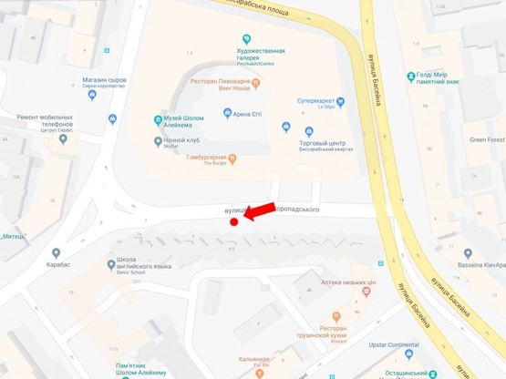 Схема рекламної площини за адресою Б. Васильковская ул. (бывш. Красноармейская ул.), 9/2, напротив "Арена сити" Схема рекламної площини за адресою Б. Васильковская ул. (бывш. Красноармейская ул.), 9/2, напротив "Арена сити"