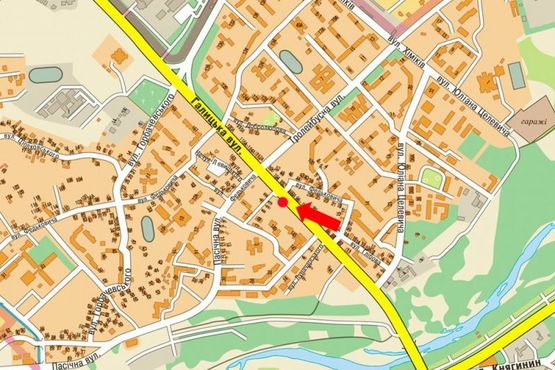 Схема рекламной плоскости по адресу Галицкая ул. / Витвицкого ул., возле лаборатории "Синево"