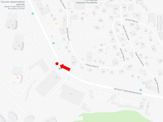 Схема рекламной плоскости по адресу Старонаводницкая ул., 10, в сторону центра Схема рекламной плоскости по адресу Старонаводницкая ул., 10, в сторону центра