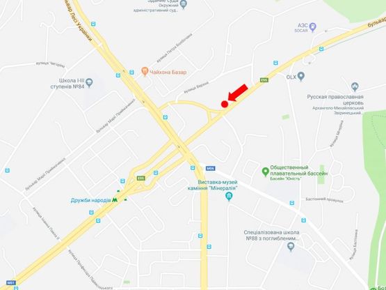 Схема рекламної площини за адресою Дружбы Народов бул. / ул. Кургановская, в сторону ст. м. «Дружбы Народов» Схема рекламної площини за адресою Дружбы Народов бул. / ул. Кургановская, в сторону ст. м. «Дружбы Народов»