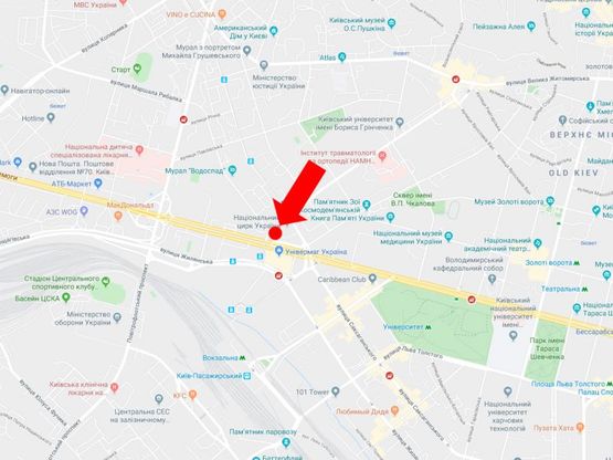 Схема рекламной плоскости по адресу Бульварно-Кудрявская ул. (бывш. Воровского) - ул. Златоустовская, возле Цирка, в сторону пл. Победы Схема рекламной плоскости по адресу Бульварно-Кудрявская ул. (бывш. Воровского) - ул. Златоустовская, возле Цирка, в сторону пл. Победы