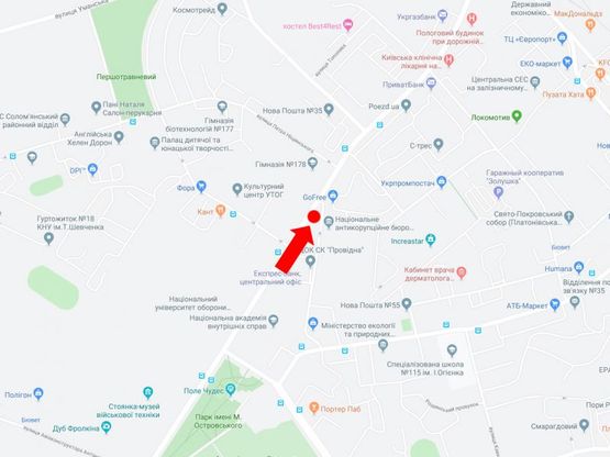 Схема рекламной плоскости по адресу Воздухофлотский пр. 23 - ул. Сурикова, на светофоре, поворот на "Мегамаркет", в сторону пр. Победы