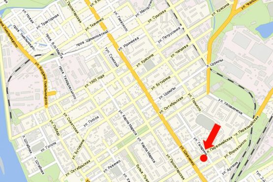 Схема рекламной плоскости по адресу Первомайская ул., 32 / ул. Гагарина, возле банка "ВТБ" Схема рекламной плоскости по адресу Первомайская ул., 32 / ул. Гагарина, возле банка "ВТБ"