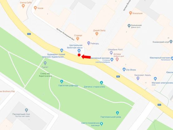 Схема рекламної площини за адресою Покровская пл. / ул. Козацкий вал, гостиница "Украина", центр Схема рекламної площини за адресою Покровская пл. / ул. Козацкий вал, гостиница "Украина", центр