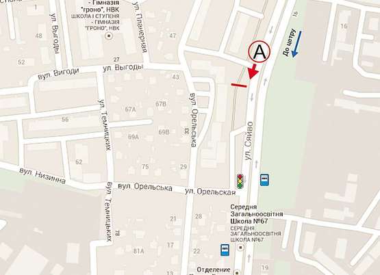 Схема рекламной плоскости по адресу Сяйво, 11 Схема рекламной плоскости по адресу Сяйво, 11