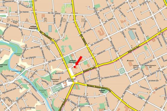 Схема рекламной плоскости по адресу Победы пл., 2, возле Налоговой