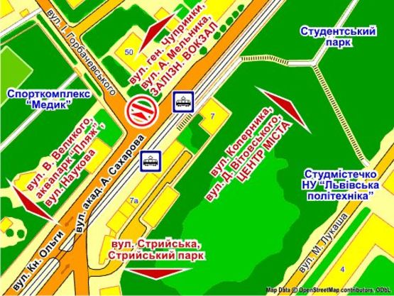 Схема рекламної площини за адресою пер. вул.  Сахарова – Горбачевського,, розмір 2,3 х 3,2 м скролл Схема рекламної площини за адресою пер. вул.  Сахарова – Горбачевського,, розмір 2,3 х 3,2 м скролл