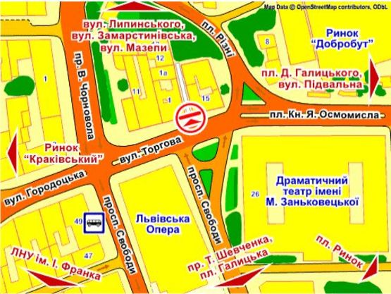 Схема рекламной плоскости по адресу вул. Торгова, 15, розмір 2,3 х 3,2 м скролл Схема рекламной плоскости по адресу вул. Торгова, 15, розмір 2,3 х 3,2 м скролл