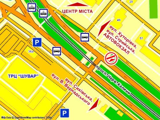 Схема рекламної площини за адресою пр. Черв. Калини – вул. Козловського, (біля зупинки ), місце 5, розмір 2,3 х 3,2 м, скролл Схема рекламної площини за адресою пр. Черв. Калини – вул. Козловського, (біля зупинки ), місце 5, розмір 2,3 х 3,2 м, скролл