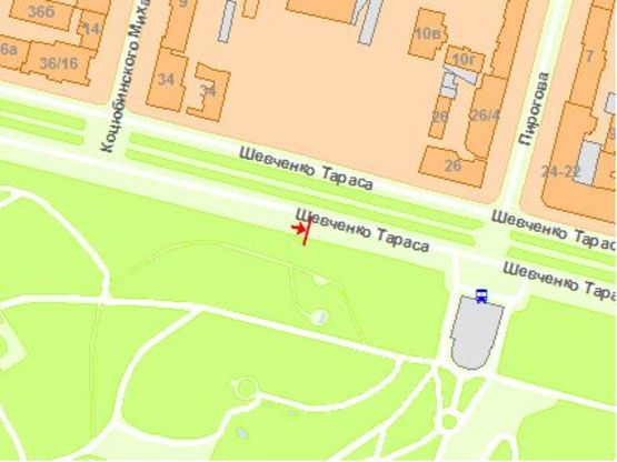 Схема рекламної площини за адресою Тараса Шевченко бул. 19 (6) Схема рекламної площини за адресою Тараса Шевченко бул. 19 (6)