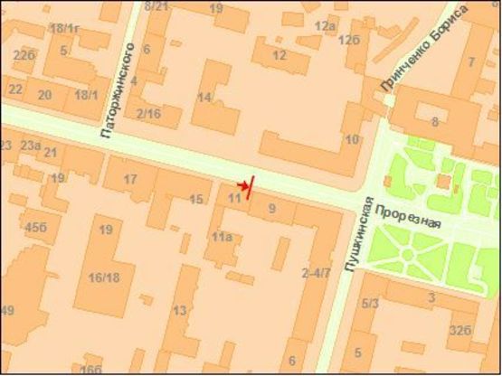 Схема рекламної площини за адресою Прорезная ул. 11 Схема рекламної площини за адресою Прорезная ул. 11
