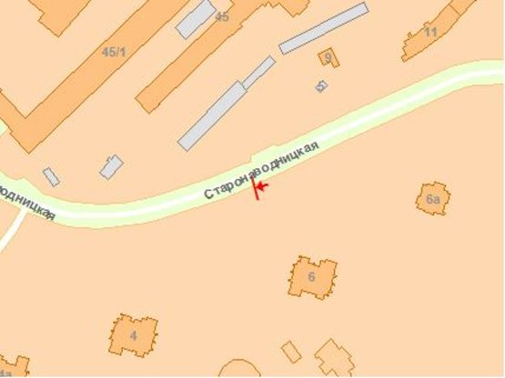 Схема рекламной плоскости по адресу Старонаводницкая ул. 6 (1) Схема рекламной плоскости по адресу Старонаводницкая ул. 6 (1)