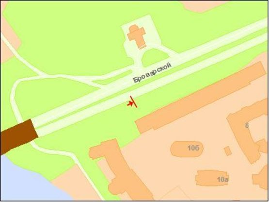 Схема рекламной плоскости по адресу Броварской пр. (7) Схема рекламной плоскости по адресу Броварской пр. (7)