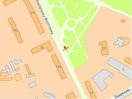 Схема рекламної площини за адресою Лаврская ул. (Парк Вечной Славы) (2) Схема рекламної площини за адресою Лаврская ул. (Парк Вечной Славы) (2)