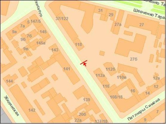 Схема рекламної площини за адресою Саксаганского ул. 112 а Схема рекламної площини за адресою Саксаганского ул. 112 а