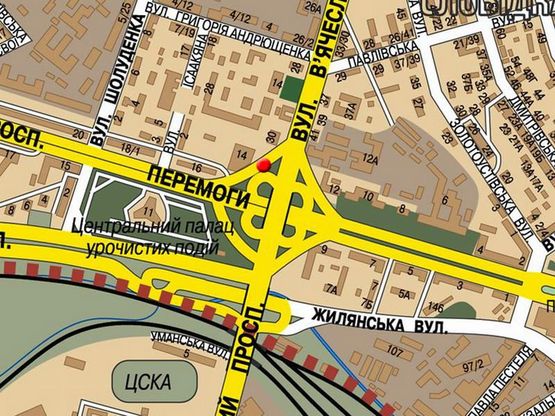 Схема рекламной плоскости по адресу Победы пр., 14, (развязка с ул. Черновола) (3) Схема рекламной плоскости по адресу Победы пр., 14, (развязка с ул. Черновола) (3)