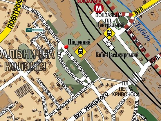 Схема рекламной плоскости по адресу Южный вокзал, площадь (№44) Схема рекламной плоскости по адресу Южный вокзал, площадь (№44)