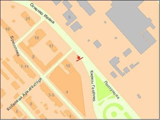 Схема рекламной плоскости по адресу Ивана Огиенко ул. 15 (2) Схема рекламной плоскости по адресу Ивана Огиенко ул. 15 (2)