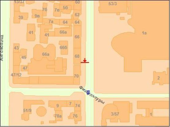 Схема рекламної площини за адресою Большая Васильковская ул. 68 Схема рекламної площини за адресою Большая Васильковская ул. 68