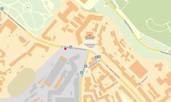 Схема рекламной плоскости по адресу Грушевского  ул. (в районе метро “Арсенальная”) Схема рекламной плоскости по адресу Грушевского  ул. (в районе метро “Арсенальная”)